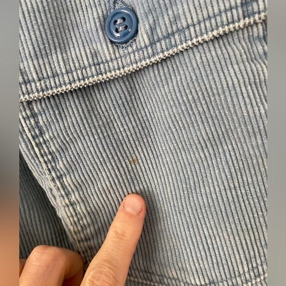 Vintage Women's Wrangler Corduroy Bellbottom Pants, 23 x 31, Light Blue Flare - Picture 4 of 11